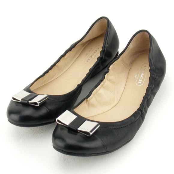 coach foldable ballet flats